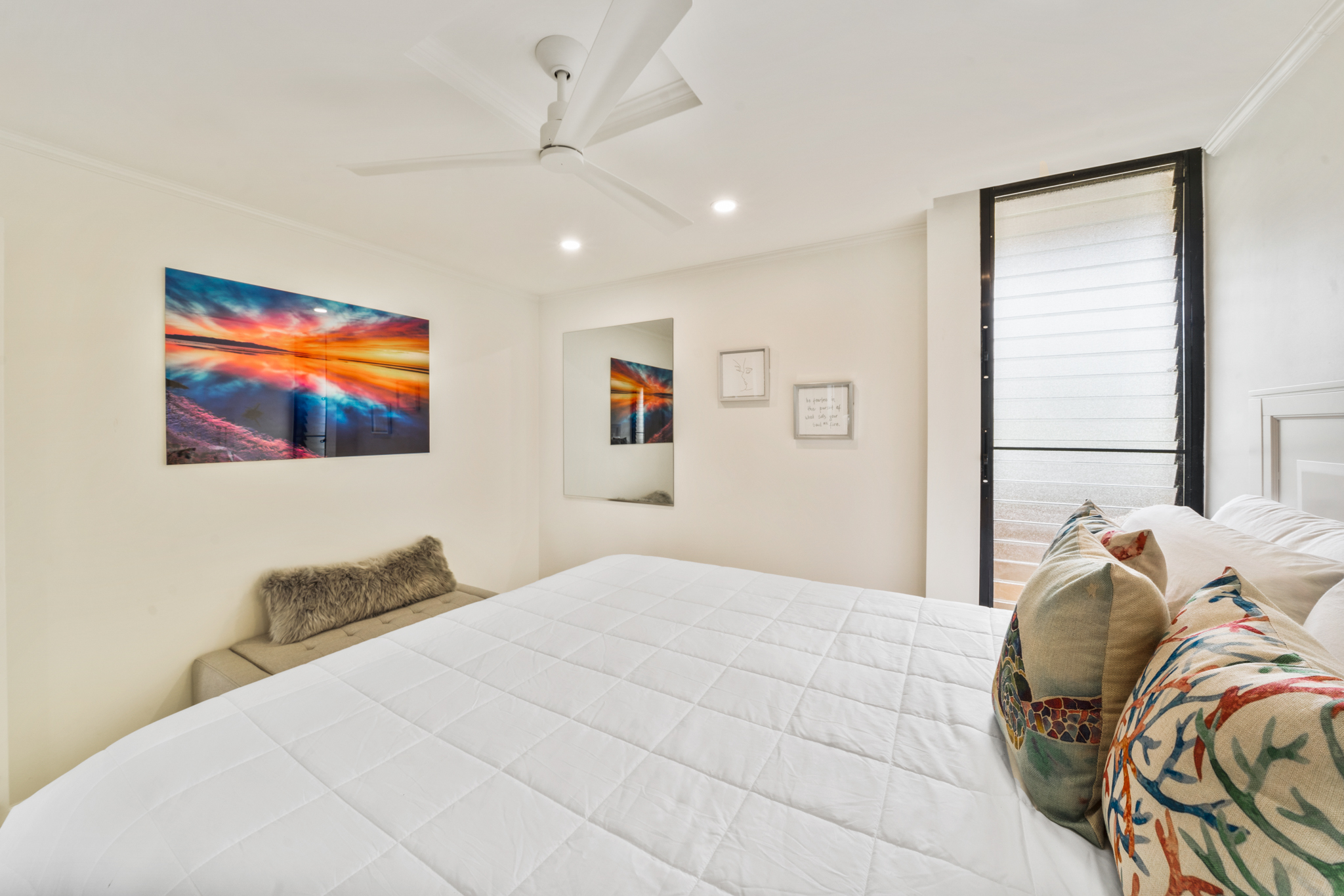 Honeymoon suite bedroom view